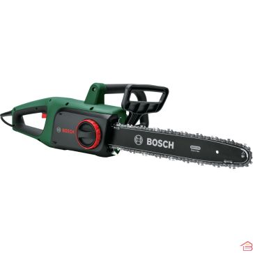 TRONÇONNEUSE ÉLECTRIQUE BOSCH UNIVERSALCHAIN 35 1800 W GUIDE 35 CM AVEC CHAÎNE SUPPLÉMENTAIRE