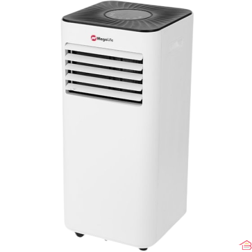 CLIMATISEUR MOBILE RÉVERSIBLE 9000 BTU AVEC TÉLÉCOMMANDE ET ROULETTES MEGALIFE