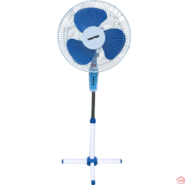 VENTILATEUR SUR PIED OSCILLANT 16 POUCES AVEC TÉLÉCOMMANDE MINUTERIE 3 VITESSES HAUTEUR RÉGLABLE NEWTEC