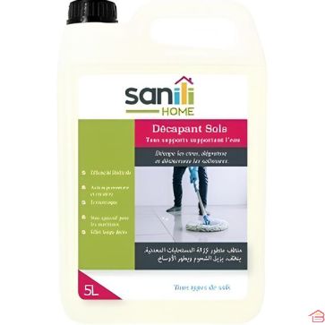 DÉCAPANT SOLS SANILI 5 LITRES POUR CIRE ET ÉMULSION