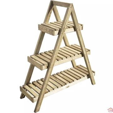 ÉTAGÈRE EN BOIS PYRAMIDE KEOPS HAUTEUR 100 CM AVEC 3 NIVEAUX