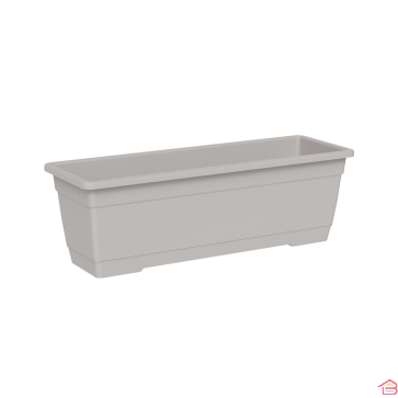 JARDINIÈRE RECTANGULAIRE BIRKA 60 CM NUAGE AVEC SOUCOUPE INTÉGRÉE TERA