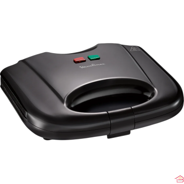 SANDWICHERA ET GRILL PANINI ÉLECTRIQUE ULTRA COMPACT 700 W NOIR PLAQUES ANTIADHÉSIVES MOULINEX