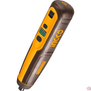 TOURNEVIS SANS FIL 4 VOLTS INGCO AVEC 40 EMBOUTS CR-V ET RECHARGE USB TYPE-C SANS CÂBLE