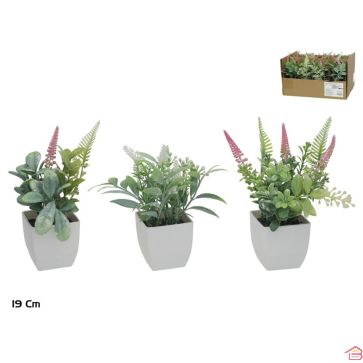 POT POUR HERBES AROMATIQUES EN PLASTIQUE 19 CM POT DE FLEURS ET PLANTES