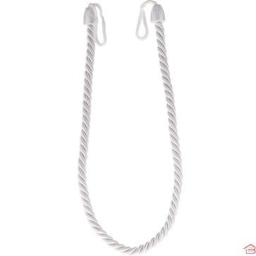 EMBRASSE DE RIDEAU EN CORDE TRESSÉE BLANCHE CÂBLE RAYONNÉ PETIT MODÈLE ACCESSOIRE DÉCORATIF