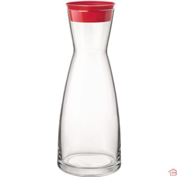 CARAFE EN VERRE YPSILON 1 LITRE AVEC COUVERCLE COULEUR