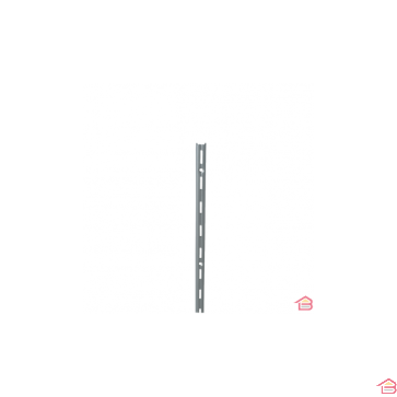 CREMAILLERE SIMPLE GRIS ALUMINIUM 1 M