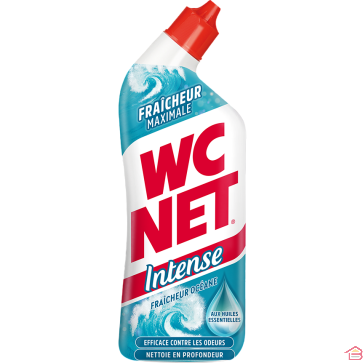 GEL NETTOYANT ET DÉSODORISANT POUR TOILETTES PARFUM FRAÎCHEUR OCÉANE 750 ML WC NET