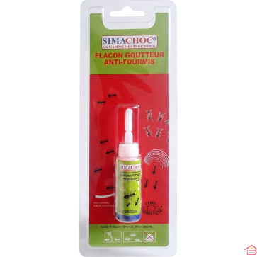 FLACON GOUTTEUR ANTI-FOURMIS APPÂT INSECTICIDE ÉLIMINATION DES COLONIES DE FOURMIS 25 G SIMACHOC