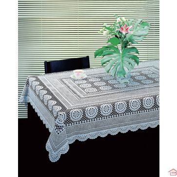NAPPE EN VINYLE EFFET CROCHET 137 X 182 CM