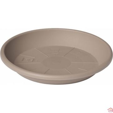SOUCOUPE POUR POT DE FLEURS TAUPE 52 CENTIMÈTRES EN RÉSINE ET POLYPROPYLÈNE EURO3PLAST