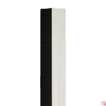 BAS DE PORTE ADHESIF BROSSE 93 CM BLANC