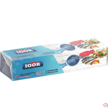 LOT DE 15 SACS DE CONGÉLATION ALIMENTAIRES À FERMETURE ZIP HERMÉTIQUE PETIT FORMAT 18X20 CM