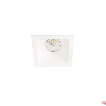 SPOT BAGUE CARRE BLANC FIXE