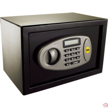 COFFRE FORT YALE NUMÉRIQUE 200 AVEC AFFICHEUR LCD ET CLÉS DE SECOURS
