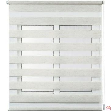 STORE ENROULEUR JOUR ET NUIT LIN CLIP & FIX 120X180 CM SANS PERÇAGE
