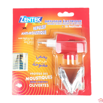 DIFFUSEUR DOUBLE USAGE LIQUIDE OU PASTILLE + 10 PASTILLES - ZENTEK